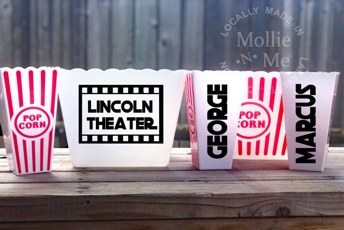 Theater Personalized Popcorn Bucket
