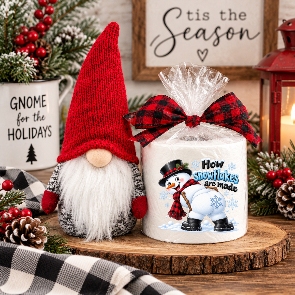 Funny Christmas Toilet Paper Rolls – Holiday Gag Gift & Stocking Stuffer