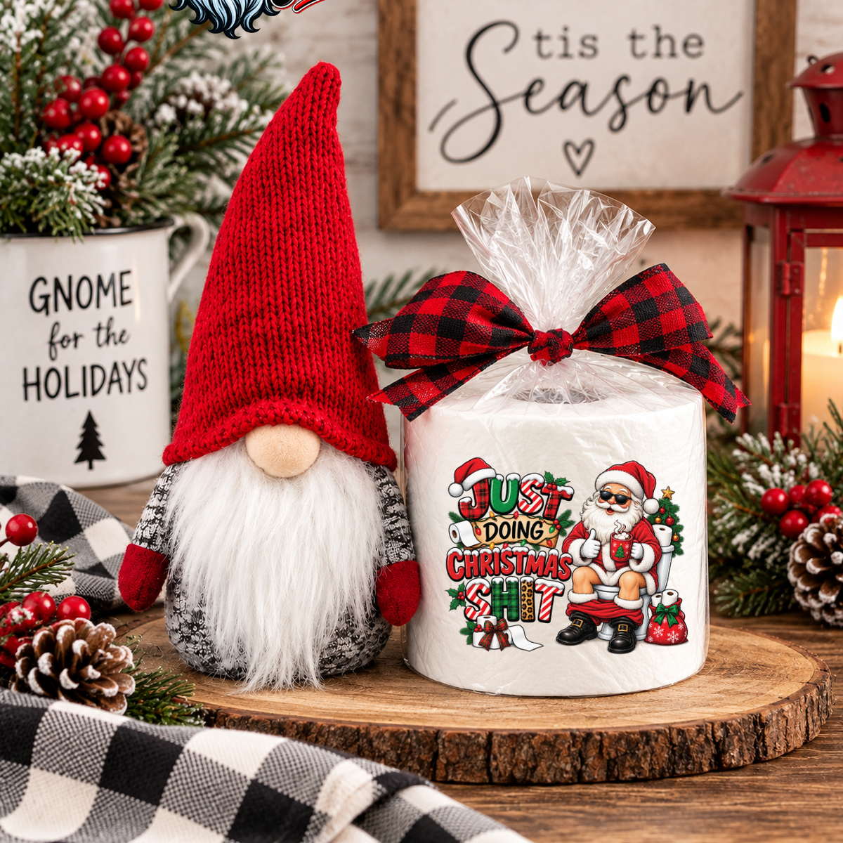 Funny Christmas Toilet Paper Roll – Adult Holiday Gag Gift & White Elephant Gift
