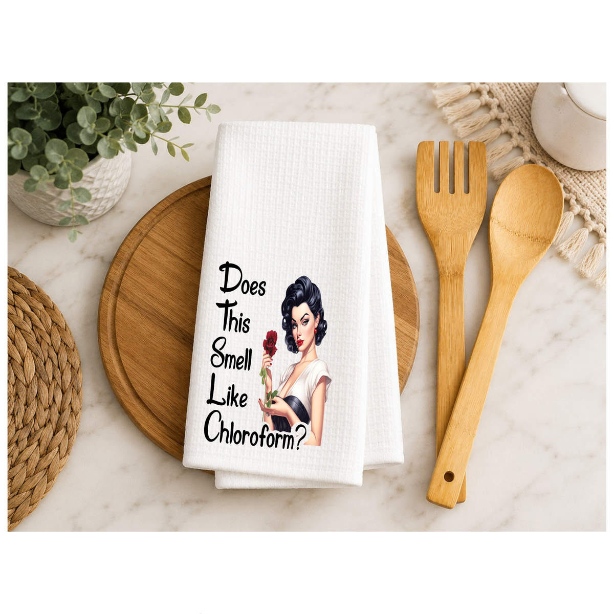 Funny Kitchen Towels | Retro Sarcastic Dish Towels | Humorous Kitchen Decor & Gifts