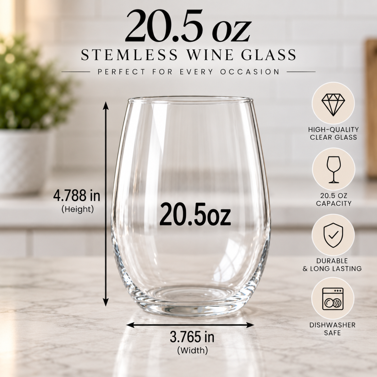 Oregon Stemless Wine Glass – Personalized State Wine Glass Gift