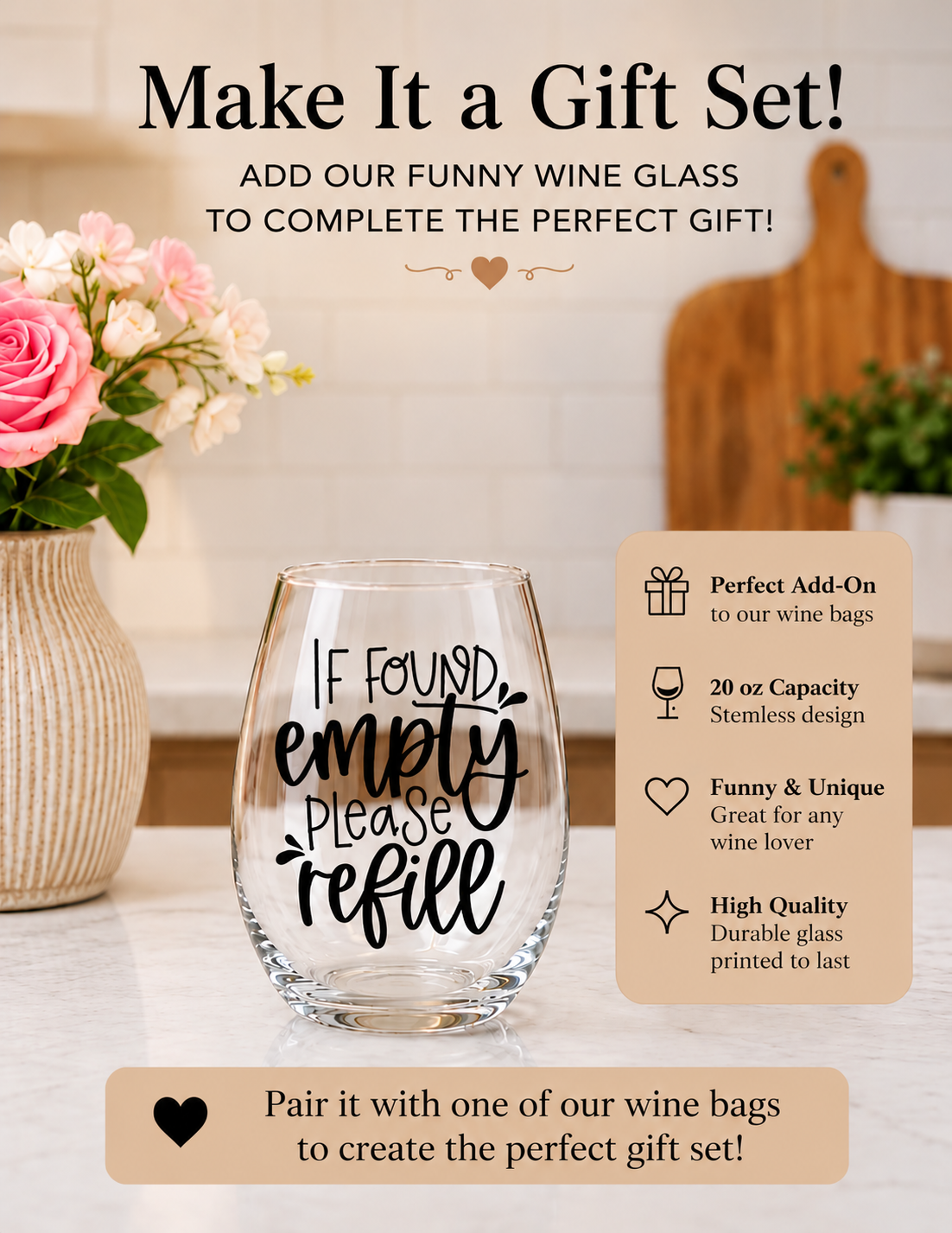 Funny Wine Bottle Gift Bags – Reusable Drawstring Wine Bags for Birthday Gifts