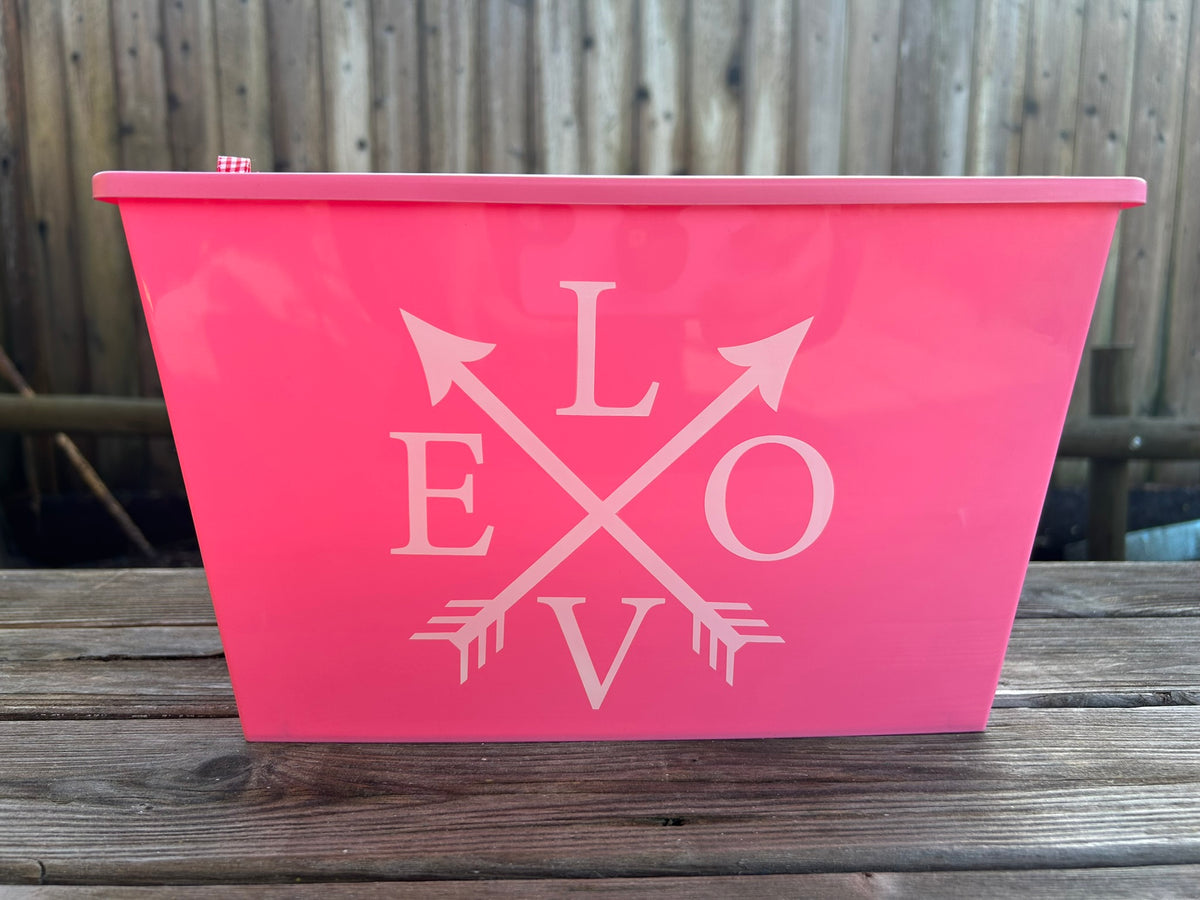 Personalized Valentine Popcorn Bucket | Custom Name Snack Tub | Reusable Party Container | Movie Night Gift | Kids Valentine Gift