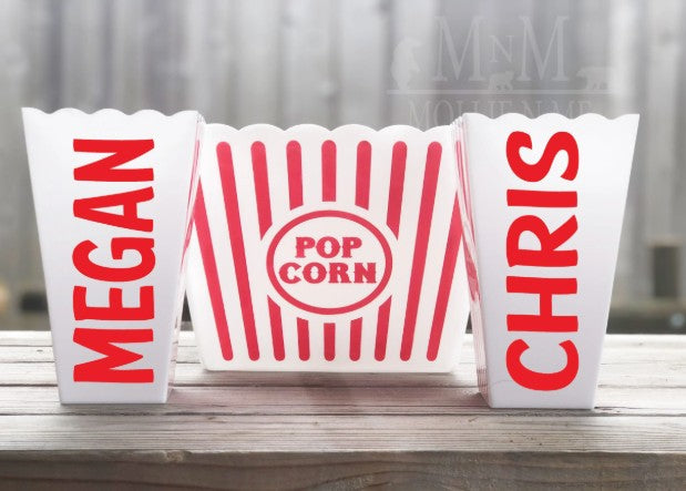 Personalized Popcorn Bucket - Family Fun Night