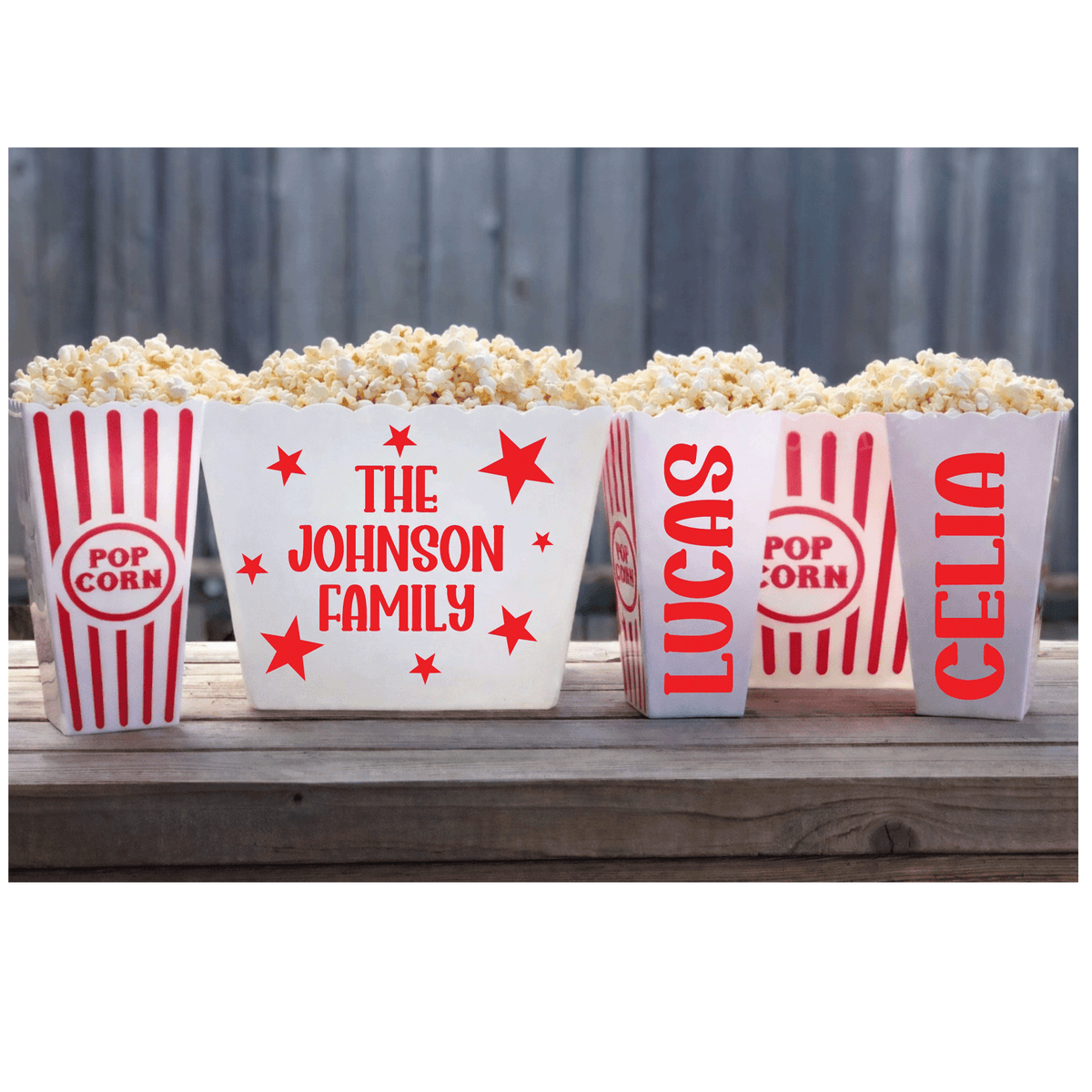 Reusable Family Night Popcorn Bucket: Home Theater Gift