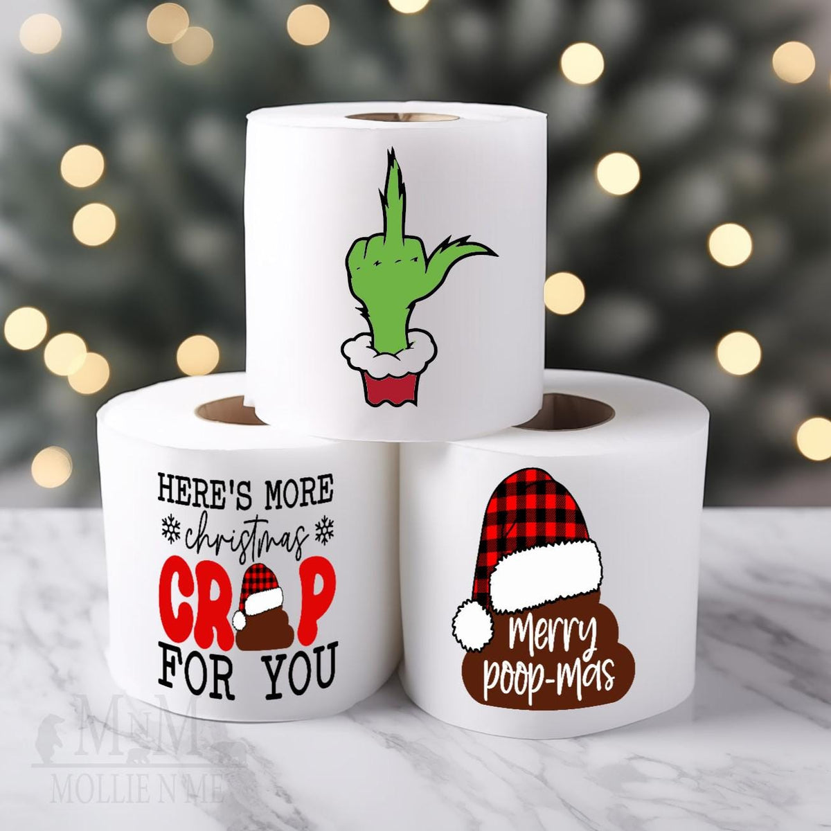 Funny Toilet Paper Gag Gift: White Elephant Exchange, Bathroom Decor