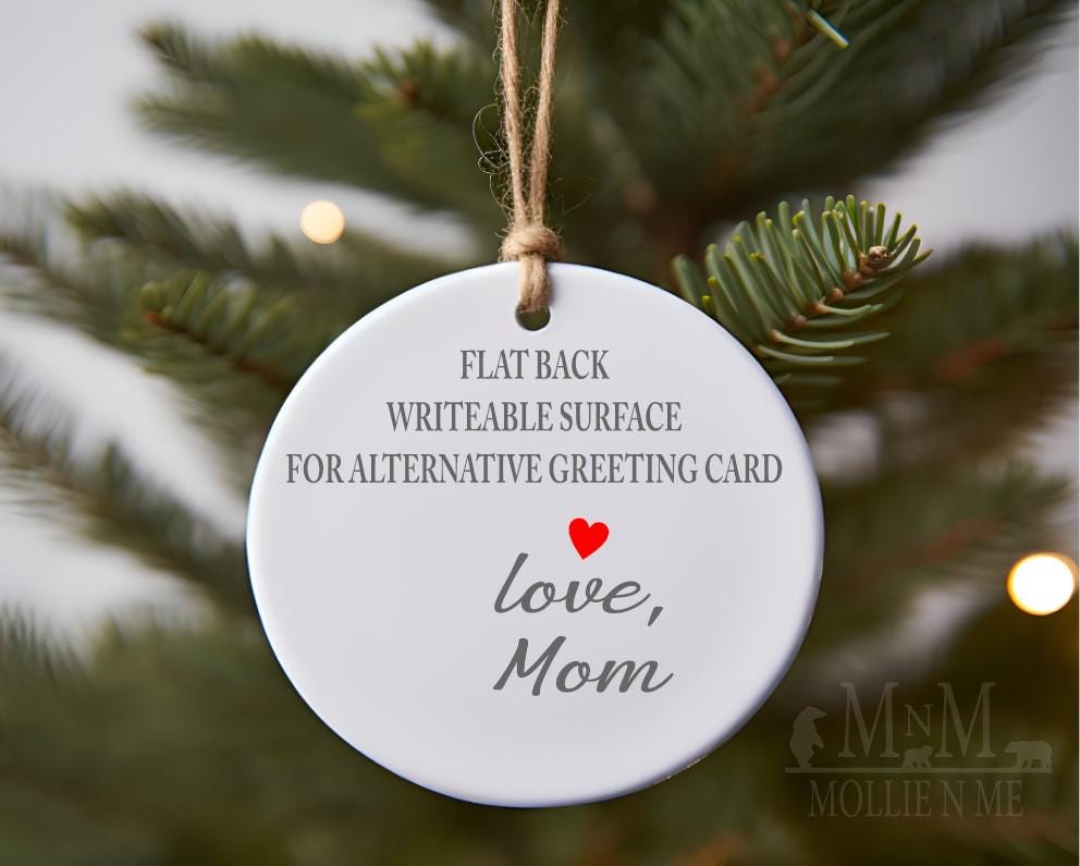 Personalized Highland Cow Christmas Ornament: Farmhouse Holiday Decor