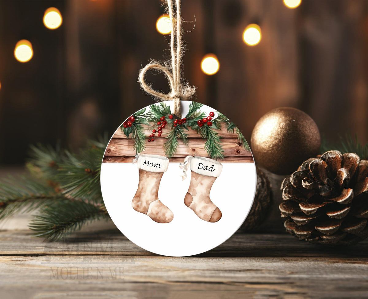Personalized Family Christmas Ornament | Custom Stocking Keepsake