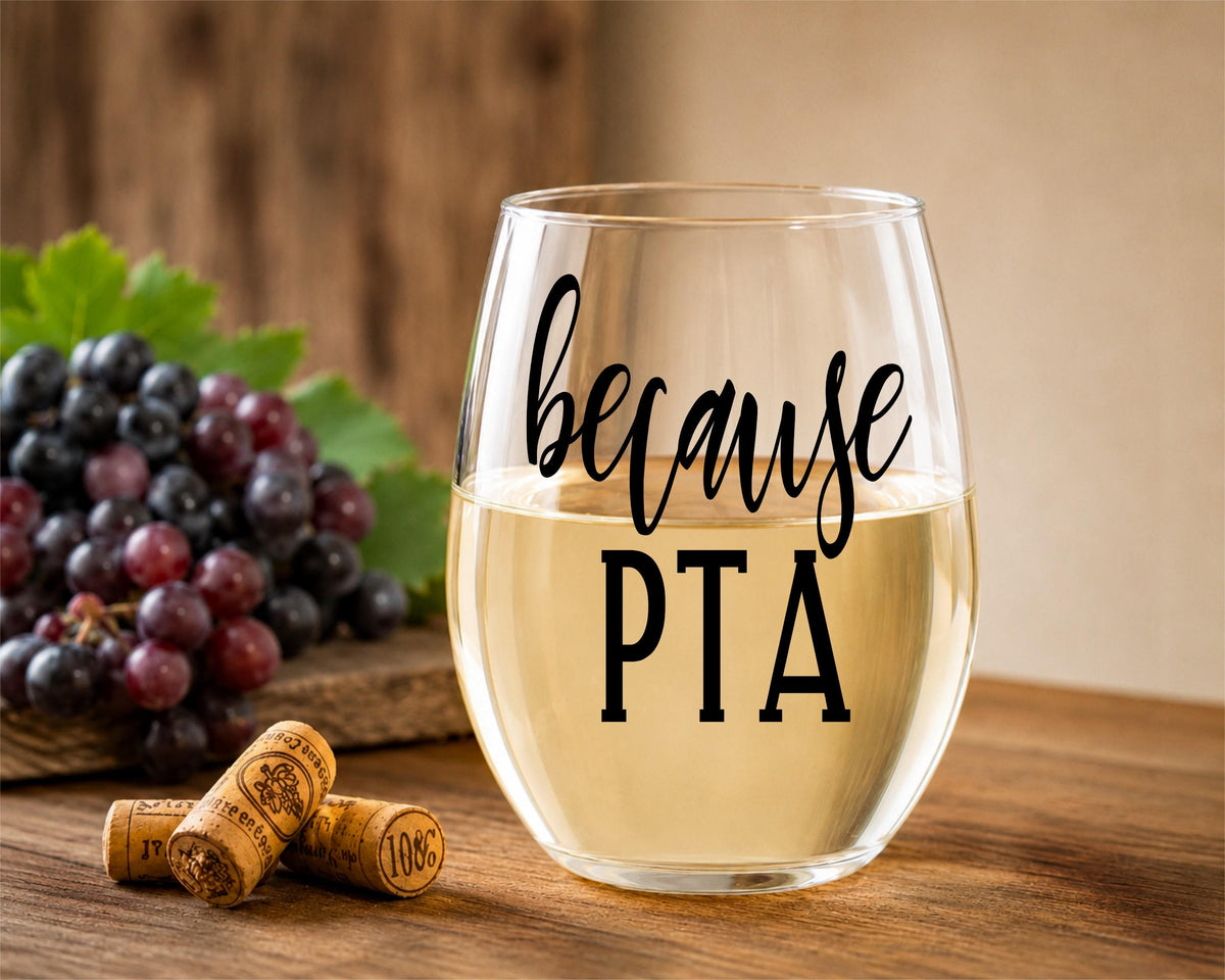 Personalized PTA Wine Glass
