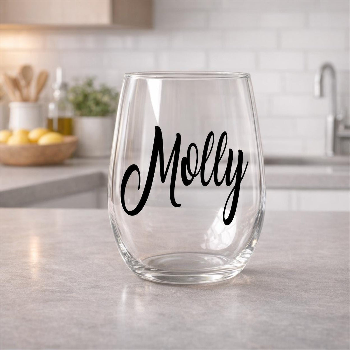 Hello Forty Stemless Wine Glass - 40th Birthday Gift