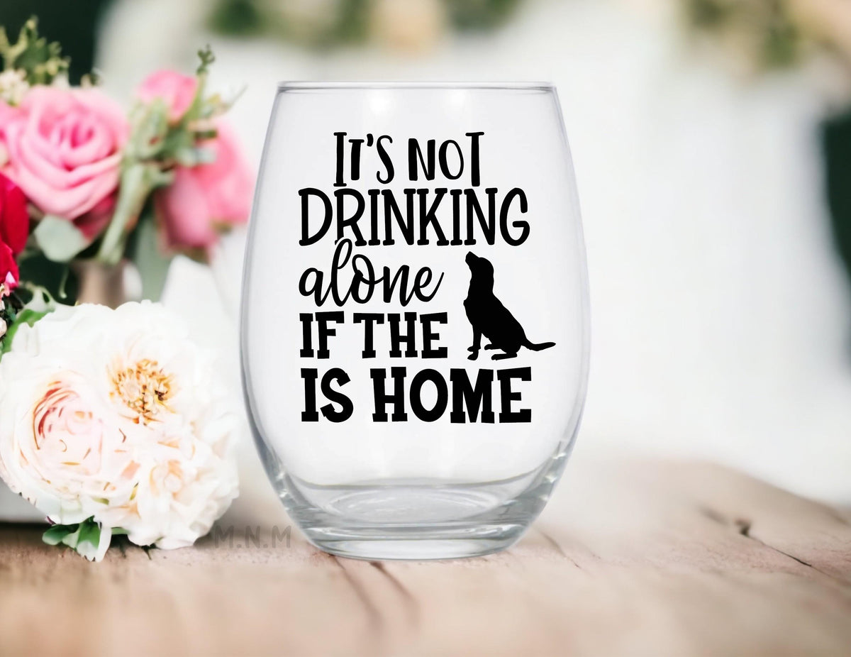 Dog Mom Stemless Wine Glass: Funny Wine Lover Gift