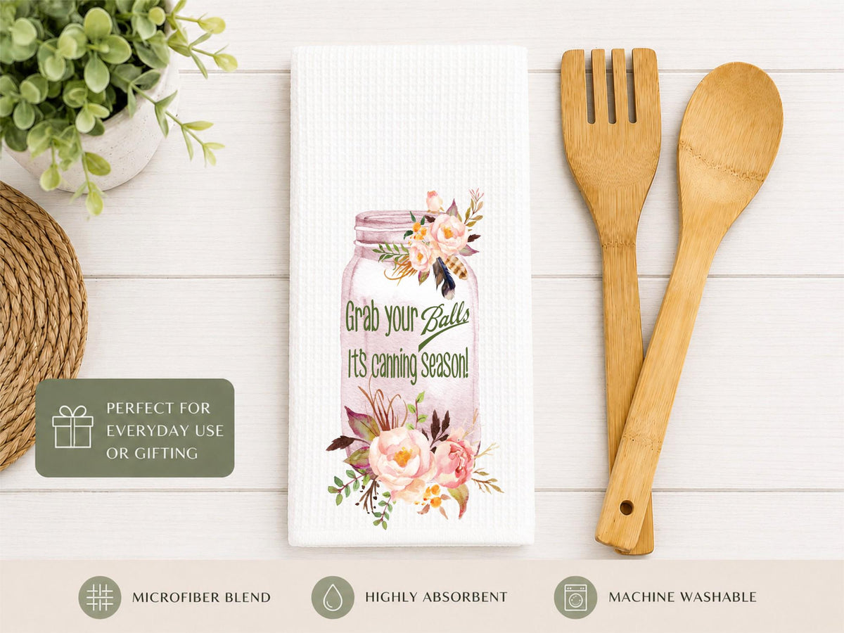 Canning Season Waffle Towel
