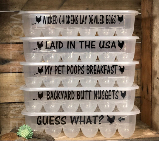 Wicked Chickens Lay Deviled Eggs Storage Egg Container