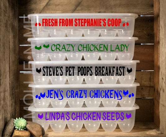 Fresh From Stephanie's Coop Personalized Egg Container
