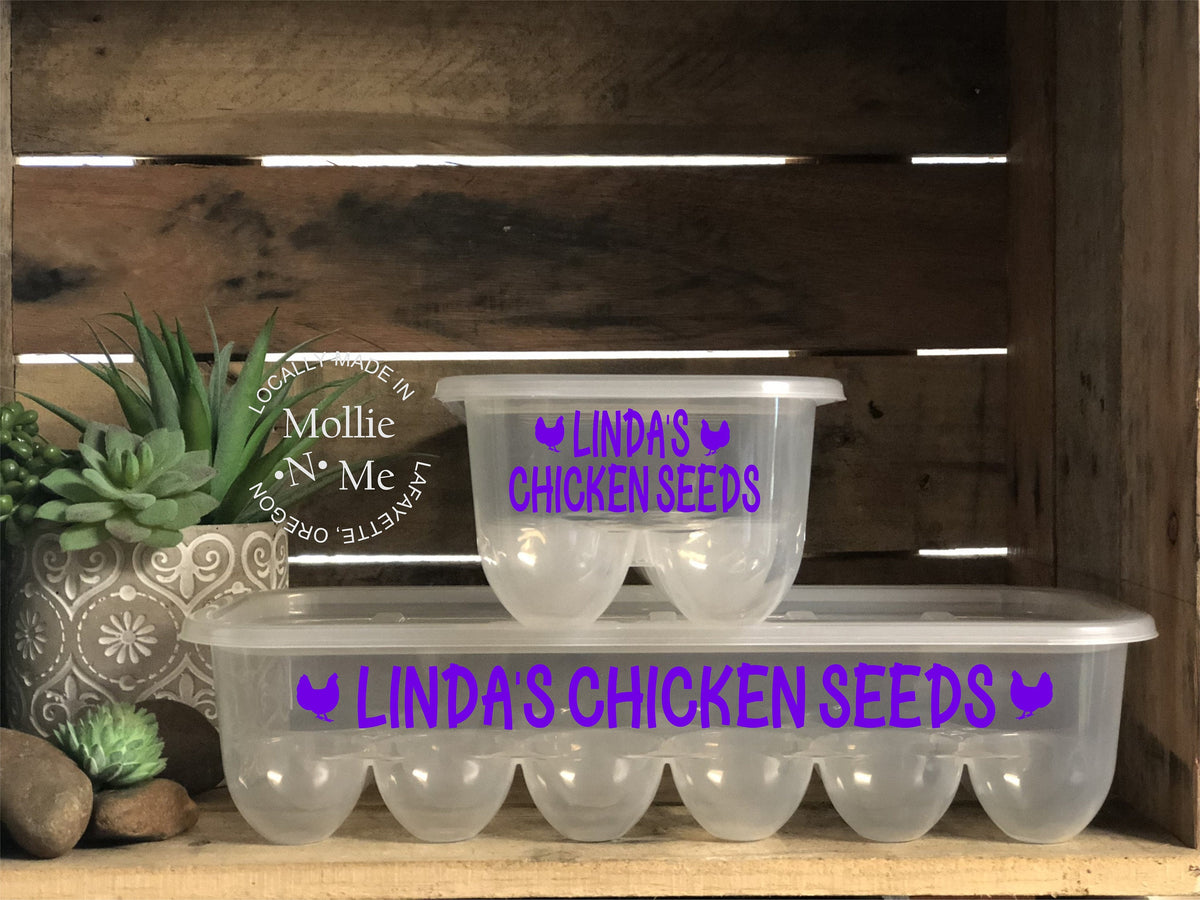 Fresh From Stephanie's Coop Personalized Egg Container