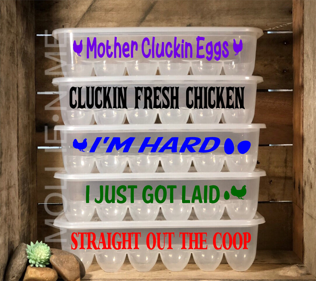Mother Cluckin Eggs Fun Egg Containers