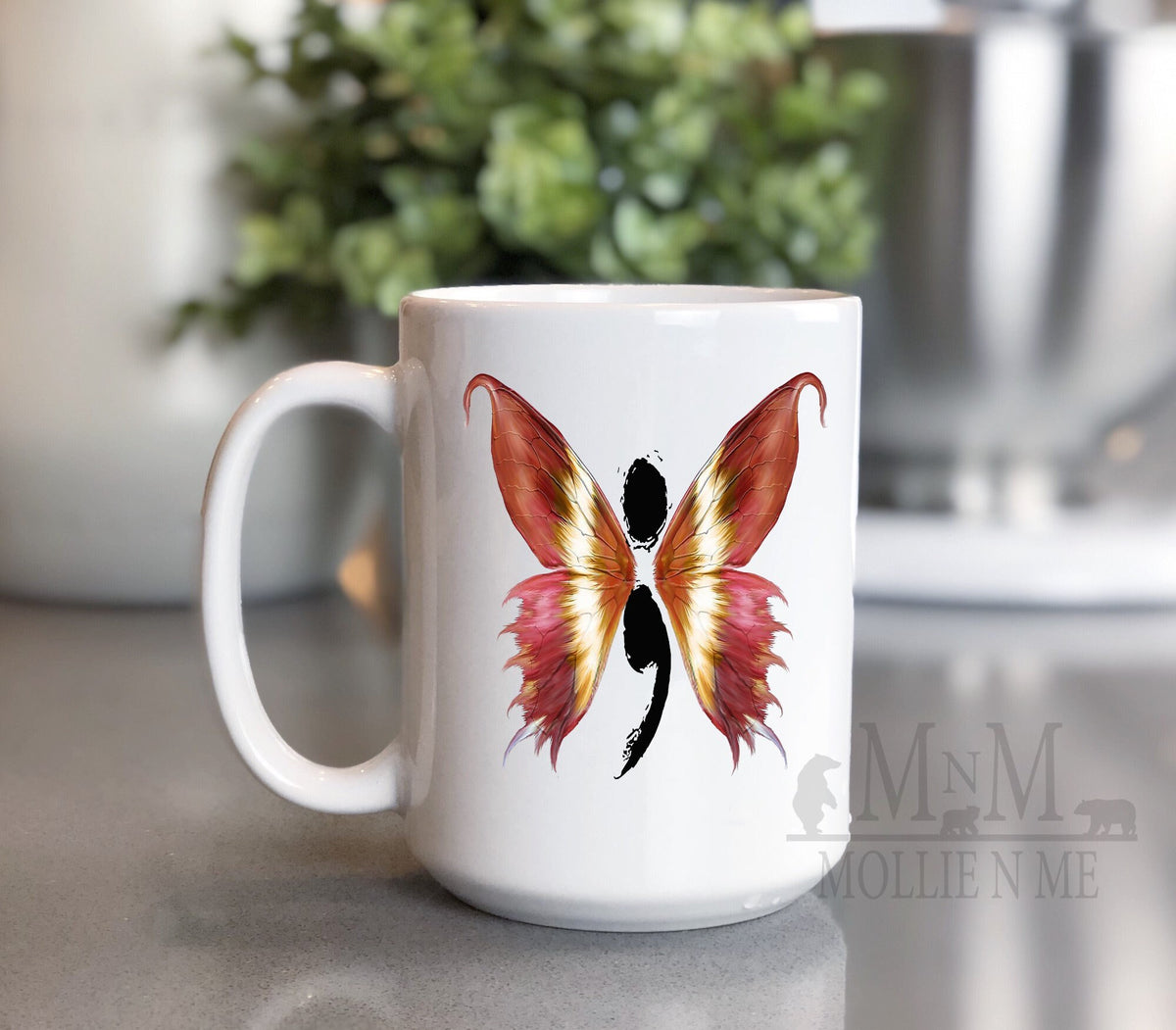 Semicolon Suicide Awareness 15oz Mug