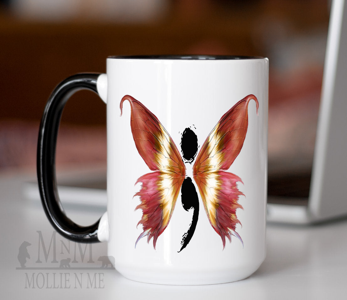 Semicolon Suicide Awareness 15oz Mug