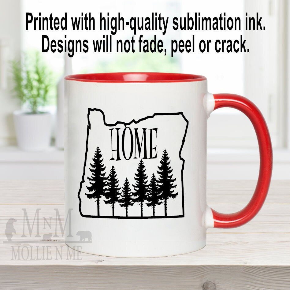 Oregon Home 15oz Ceramic Mug